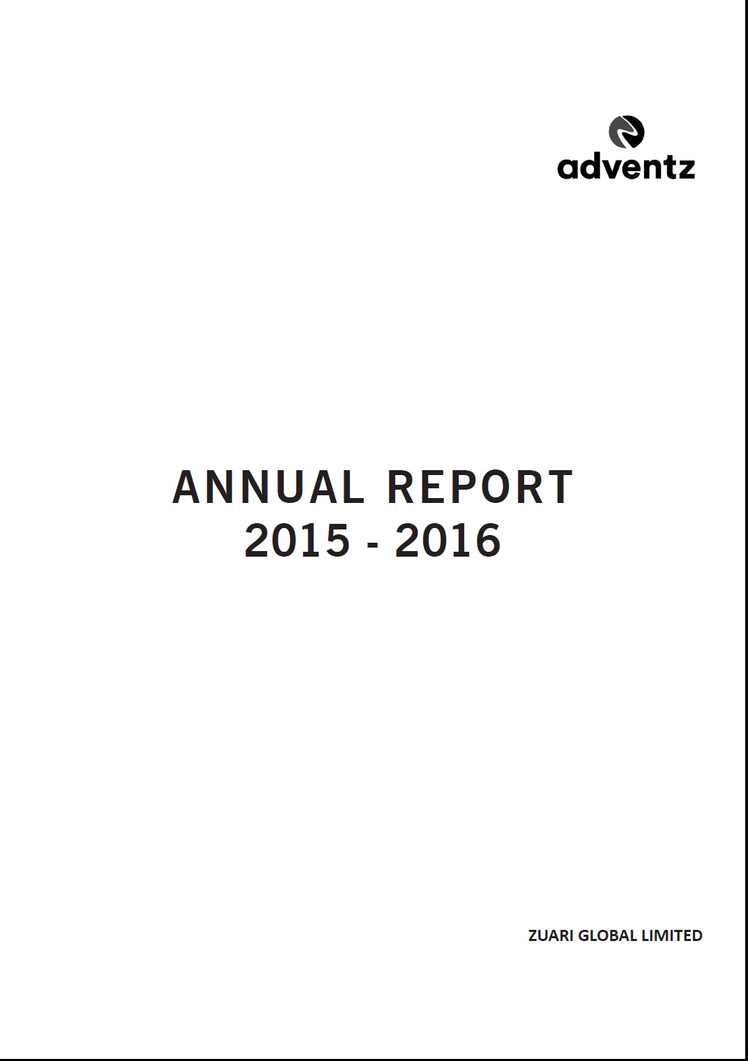 ZGL Annual Report 2015-16