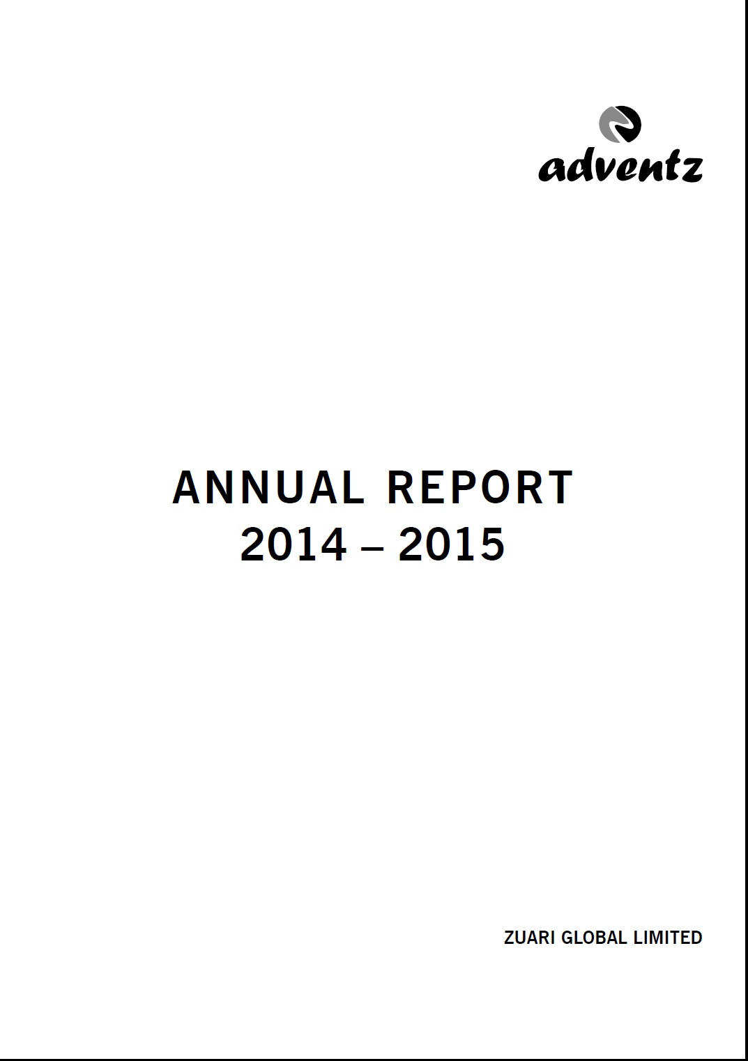 ZGL Annual Report 2014-15