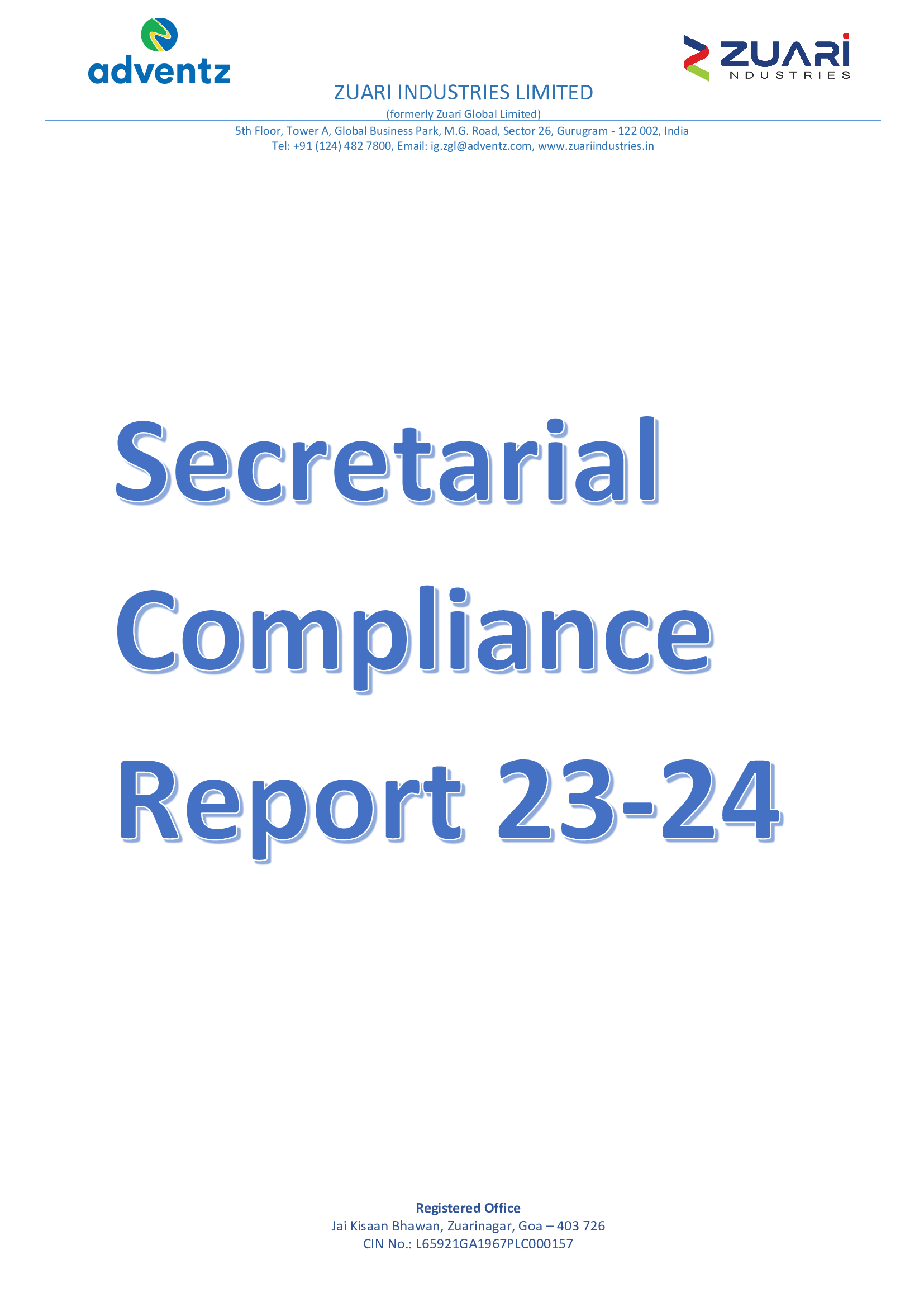 Secretarial Compliance Report